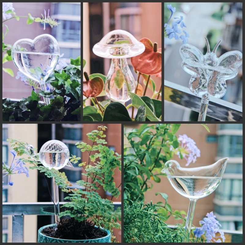 Self Watering Insert - Arroseur créatif en verre pour plantes,